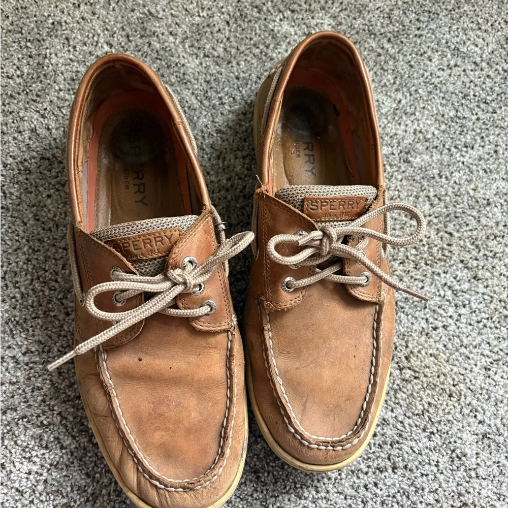 Sperry Classic Brown Leather Boat Shoes